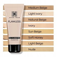Avon Flawless Ultramatte Sun Beige make-up na tvár 30ml