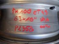 disk disk AUDI 81A 5x112 ET43 6J 16" 81A071496A