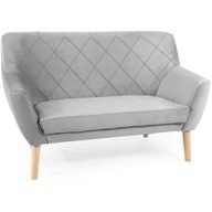 Sofa Kier 2 Velvet Buk Jasny Szary do Salonu