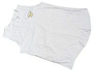 RESERVED śmietankowy topik koszulka z bananem 158