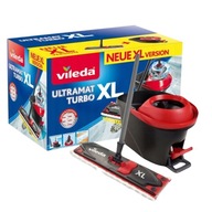 ZESTAW Vileda Ultramat XL Turbo Mop + Wiadro obrotowy