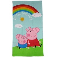 Ręcznik kąpielowy, plażowy Świnka Peppa (Peppa Pig): Peppa i Jacek (033098)