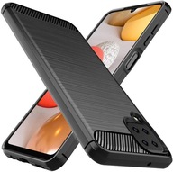 ETUI do SAMSUNG GALAXY A12 / M12 PANCERNE CARBON KARBON PLECKI CASE + SZKŁO