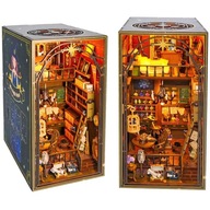 Miniatúrny domček Book Nook Škola mágie 3D model Podpera Kúzla Potter