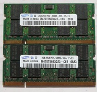 PAMIĘĆ RAM 4GB 2x2GB DDR2 SO-DIMM 667MHz PC2 5300S