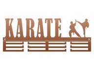Wieszak na medale Karate 40 cm miedziany