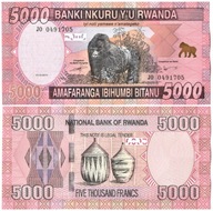 RWANDA - 5000 FRANKÓW - 2014 - P-41 - UNC