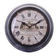 Zegar ścienny wiszący brązowy retro vintage 30 cm