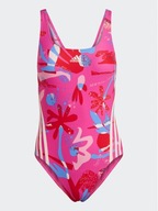 Strój kąpielowy jednoczęściowy Adidas Floral 3-Stripes Swimsuit IB5995