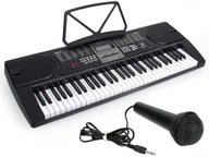 Keyboard Organy 61 Klawiszy Zasilacz Mikrofon MK-2