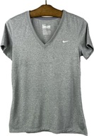 Koszulka sportowa damska szara melanż NIKE DRI-FIT r. M