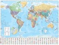 Collins World Wall Laminated Map Collins Maps