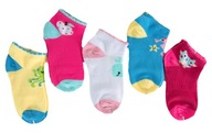 Ponožky ponožky členkové ponožky dievčenské100% BAVLNA 5 párov veľkosť 24-26