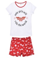 Dwuczęściowa piżama dziewczęca DC Superhero Girls