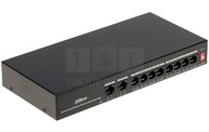 SWITCH POE PFS3010-8ET-65 8-PORTOWY DAHUA