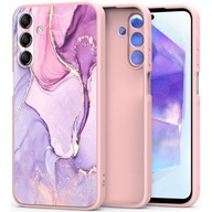 MARMUROWE ETUI CASE OBUDOWA COVER PLECKI TPU DO GALAXY A55 5G - PINK MARBLE