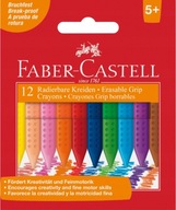 Kredki woskowe trójkątne Faber-Castell Grip 12 kol