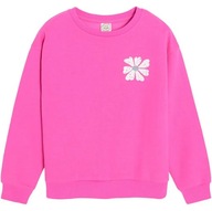 COOL CLUB Bluza dziewczęca różowa kwiatek r 140
