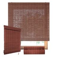 Rzymska roleta żaluzja bambusowa na okno 60x160 cm WIŚNIOWY