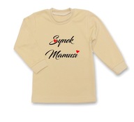 Bluzka koszulka bawełniana Synek Mamusi 86