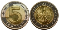 5 ZŁOTYCH -2015- MONETA OBIEGOWA -Z ROLKI BANKOWEJ