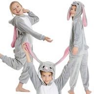 KRÓLIK ZAJĄCZEK KIGURUMI ZAJĄC PIŻAMA DRES STRÓJ