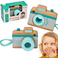 aparat fotograficzny dla dzieci drewniany zabawka