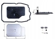 Mahle HX 230 KIT Hydraulický filter, automatická prevodovka + Upínacia bandáž 2,5 mm x 150 mm 1 ks