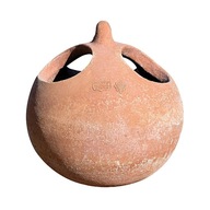Okrągła ceramiczna wisząca doniczka kula 25x28cm