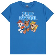 Modré tričko pre chlapca Paw Patrol 128 cm