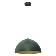 Lampa Sufitowa BETA Zielony Złoty Metalowy Klosz 1xE27 35x90cm Wisząca Dom