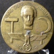 Odznaka TAG DER ARBEIT 1934 Sygnowana