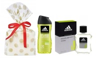 Adidas PURE GAME darčeková sada pre mužov gél 3v1 + voda po holení