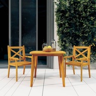 Záhradný stôl, 85x85x75 cm, masívne akáciové drevo