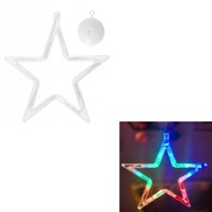 Ablakdísz ablakra Lámpa CSILLAG TÖBBSZÍNŰ