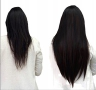 Vlasy dopinka SET CLIP IN syntetické 60 cm '1 ČIERNA