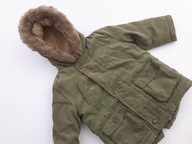 GEORGE ocieplana KURTKA PARKA futerko _ 74cm