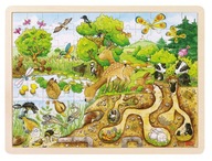 Drevené puzzle 96 dielikov. Príroda
