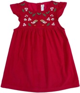 Sukienka dziewczynka JojoMamanBebe czerwona sztruksowa 86, 12-18 m-cy