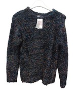 Matalan śliczny sweter mocherkowy czarny święta andrzejki 10 lat 140 146