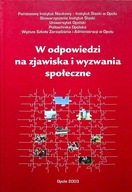 W odpowiedzi na zjawiska i wyzwania społeczne