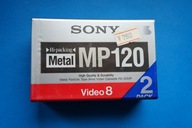 2 x KASETY DO KAMER VIDEO8 SONY Metal P6-120MP 120 min