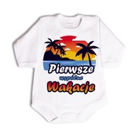 Pierwsze wspólne wakacje - body niemowlęce - 92 dł