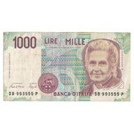 Banknot, Włochy, 1000 Lire, D.1990, 1990-10-03, KM