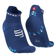 COMPRESSPORT Skarpetki do biegania krótkie sodalite/fluo blue r.42-44