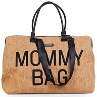 MOMMY BAG VEĽKÁ PRIESTRANNÁ TAŠKA CHILDHOME RAFFIA LOOK