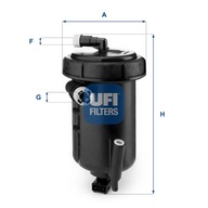 UFI 55.147.00 Filtr paliwa