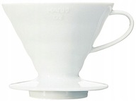 Dripper do kawy HARIO V60-02 Biały plastikowy