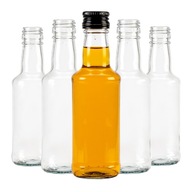 50x Butelki SZKLANE na NALEWKI WÓDKĘ BIMBER LIKIERY WINO SOK 200 ml 0,2 L