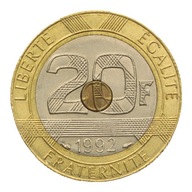 [M9731] Francja 20 franków 1992